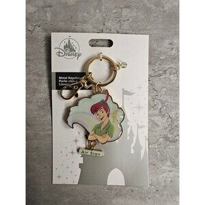 Disney Peter Pan Air Sign Keychain New Zodiac Star Sign Charm Disney Park Store